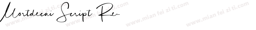 Mortdecai Script Re字体转换